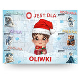 Puzzle Świąteczene Dla Dzieci | Personalizowane Frozen Land #1065 - FEIA