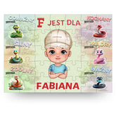 Puzzle Dla Dzieci | Personalizowane Z Wężami #1067 - FEIA