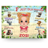 Puzzle Dla Dzieci | Personalizowane Safari #1059 - FEIA