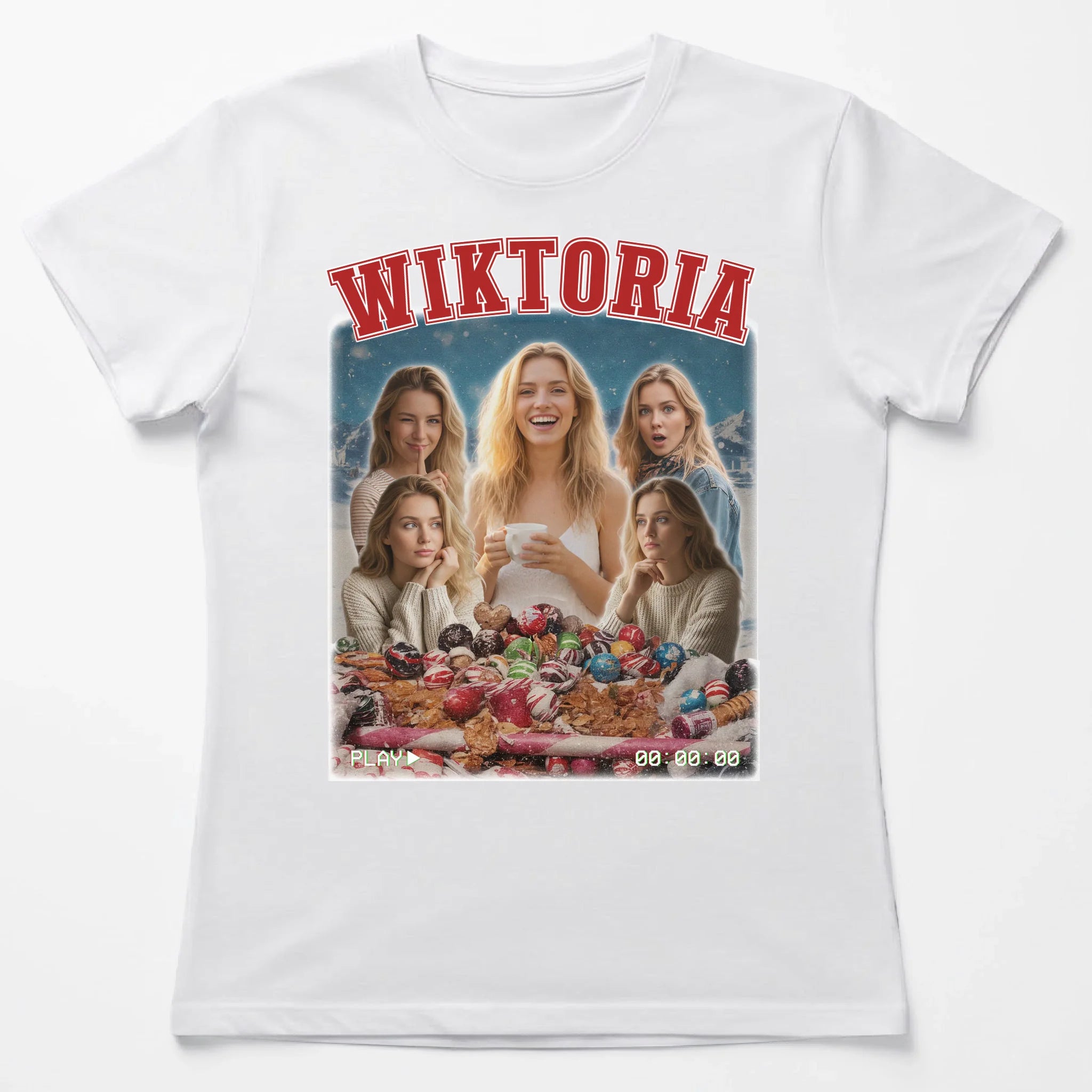 Biala koszulka damska