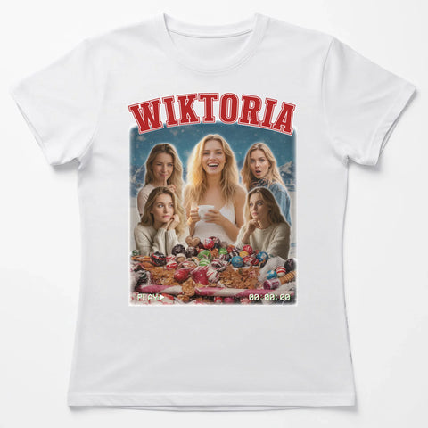 Biala koszulka damska