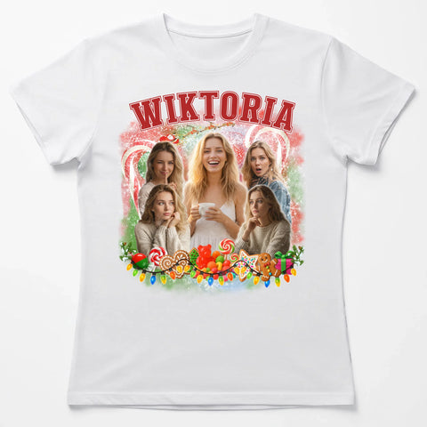 Biala koszulka damska