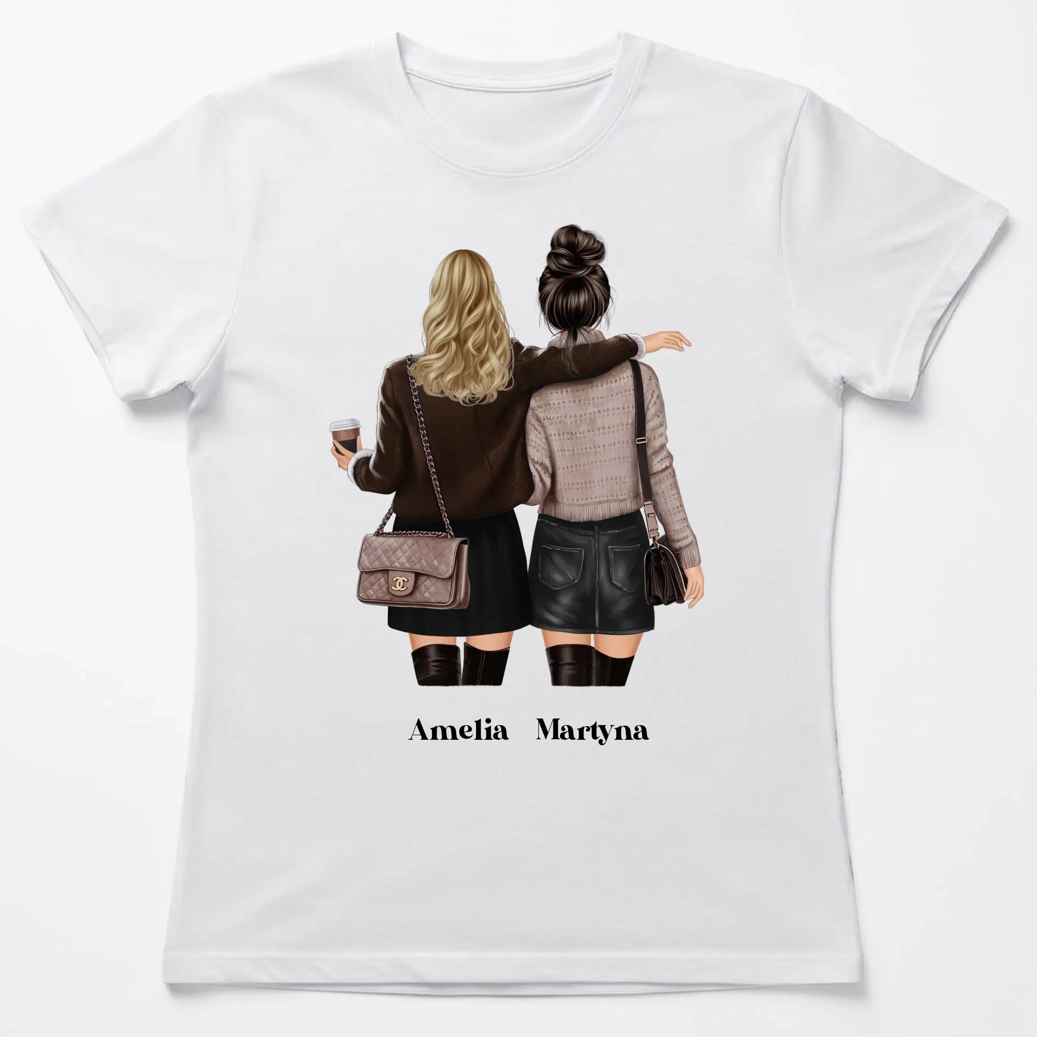 Biala koszulka damska