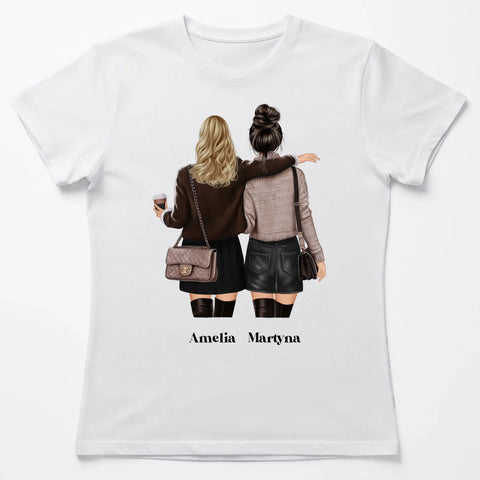 Biala koszulka damska