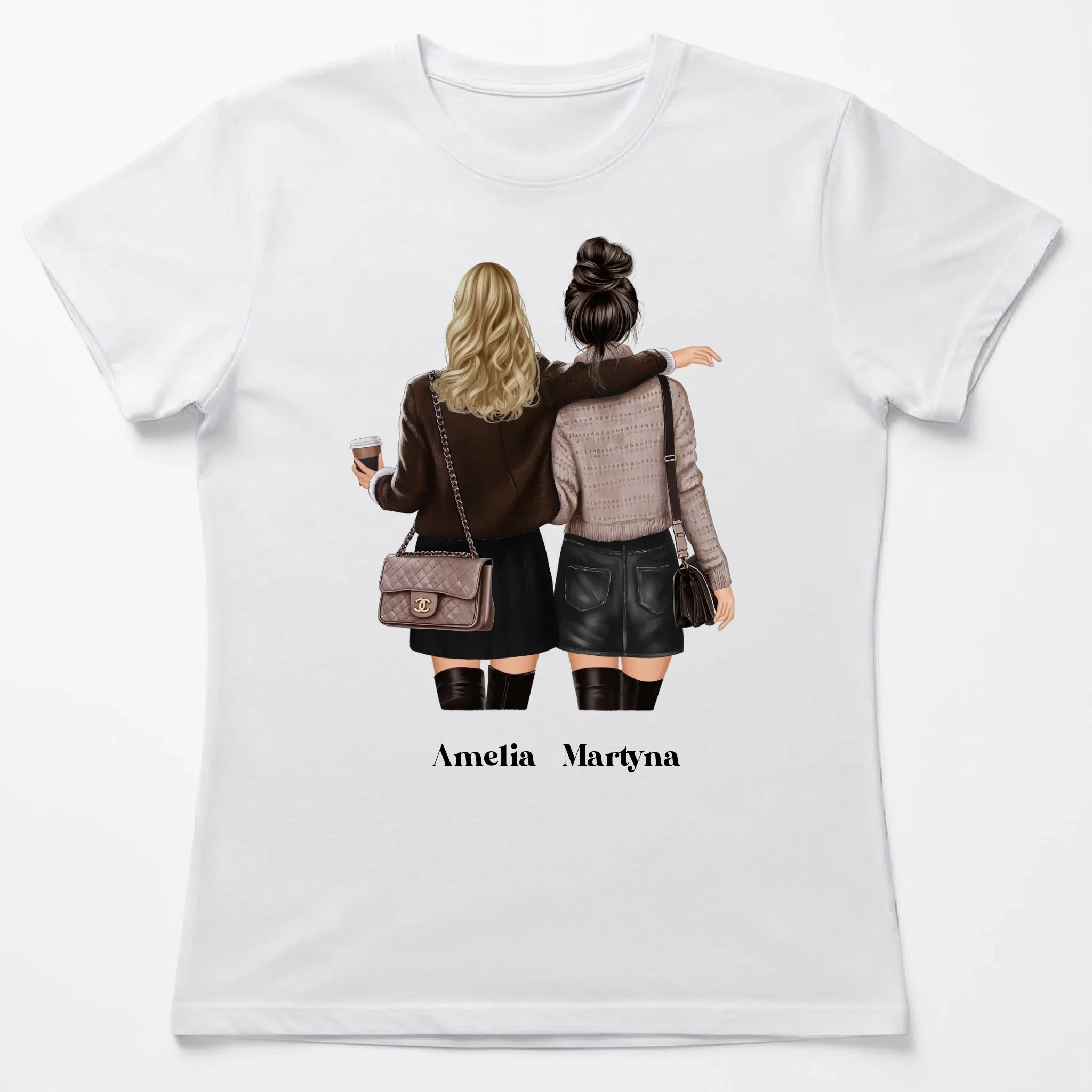 Biala koszulka damska