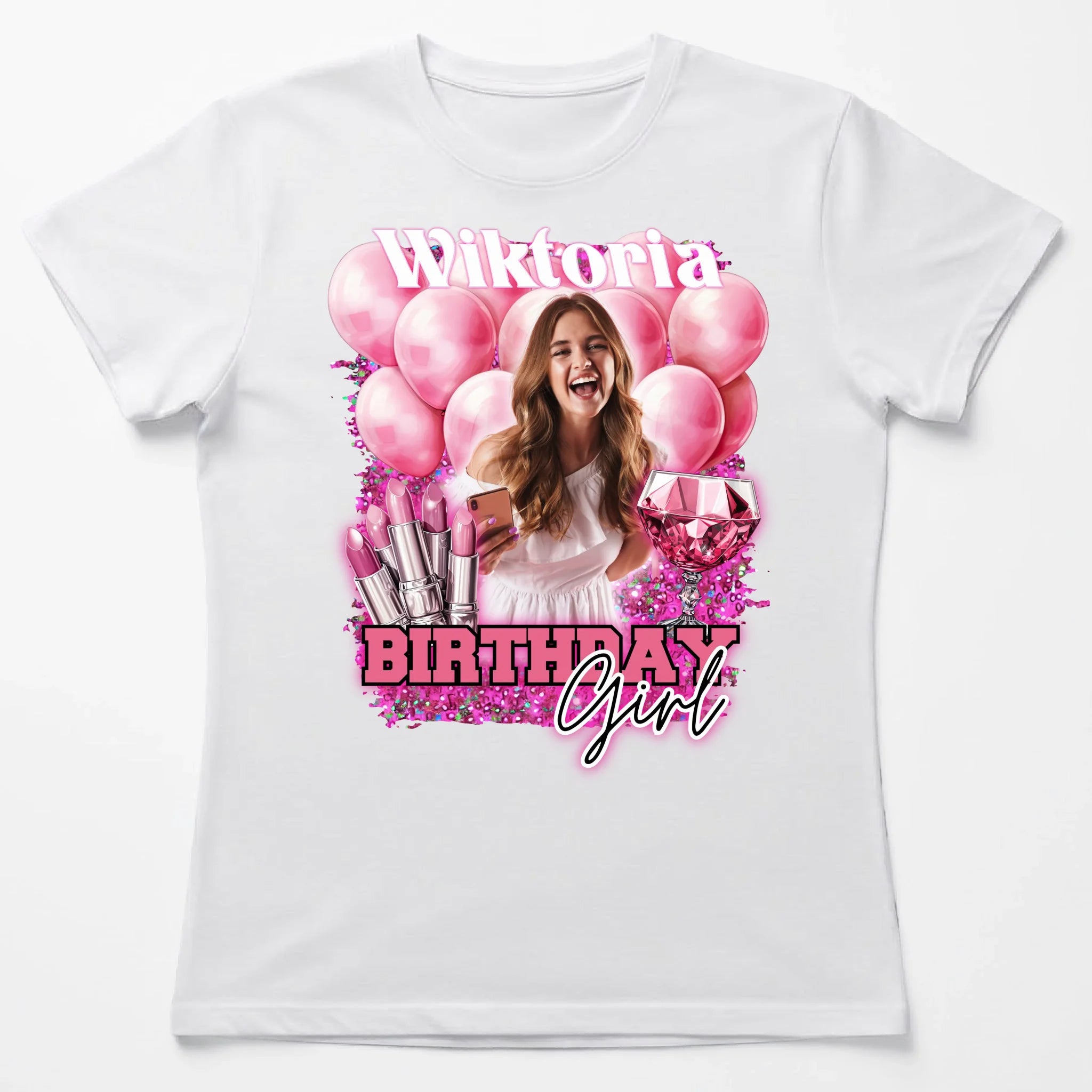 Biala koszulka damska