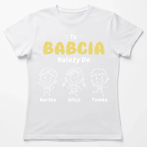 Biala koszulka damska