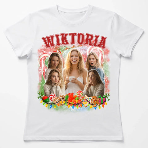 Biala koszulka damska