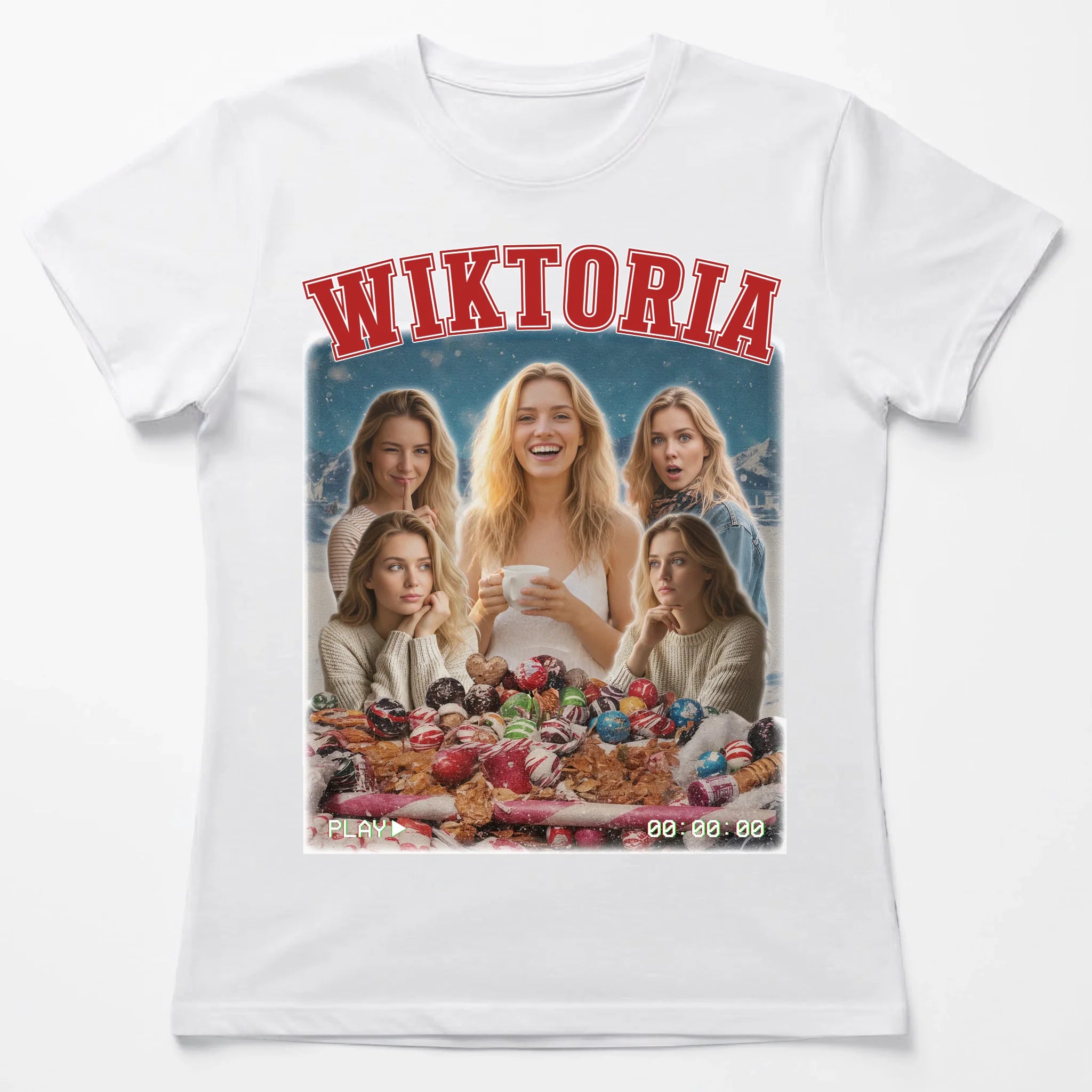 Biala koszulka damska